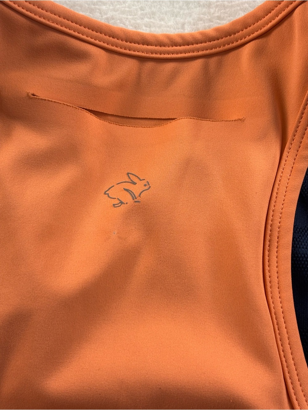 Orange Rabbit Racerback Sports Bra - Picture 6 of 7